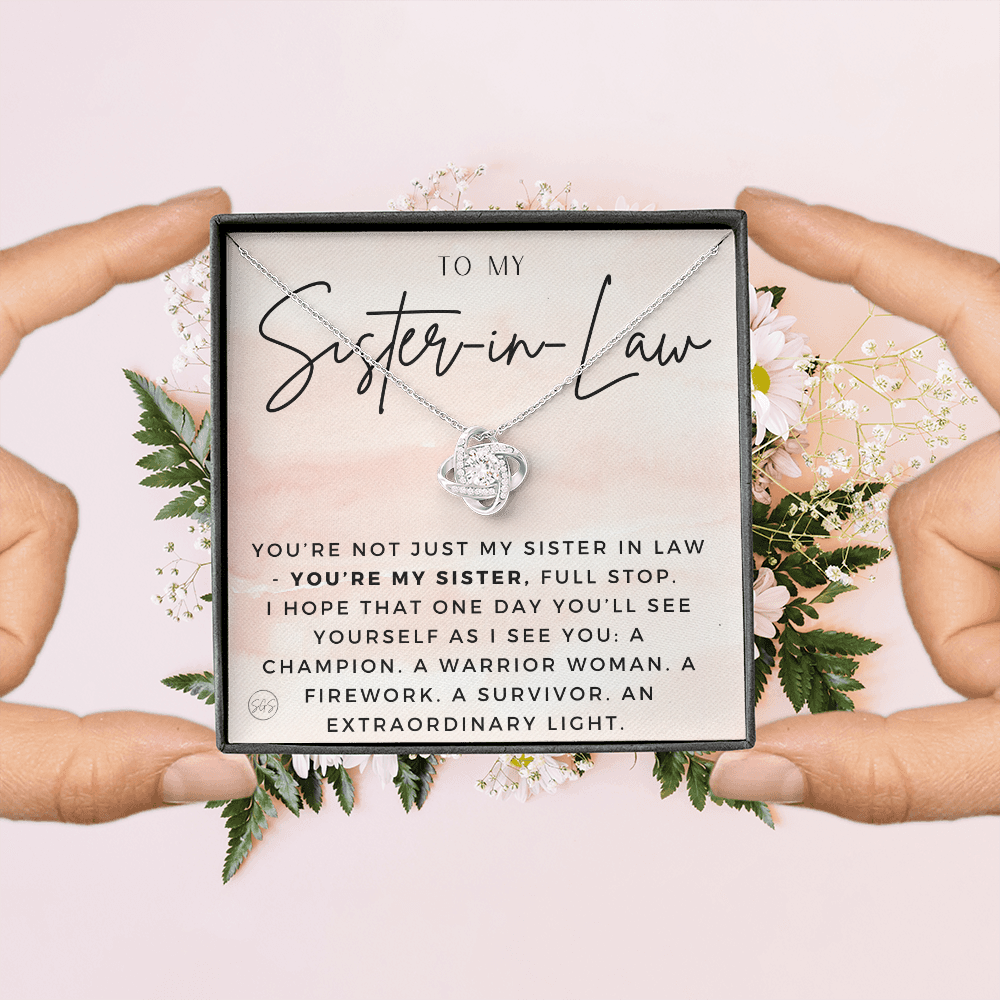 Sister-in-Law Gifts | Husband's Sister, Wife's Sister, Christmas Gift for Sister in Law, Birthday, Wedding, Future Sister Necklace 1103aKA