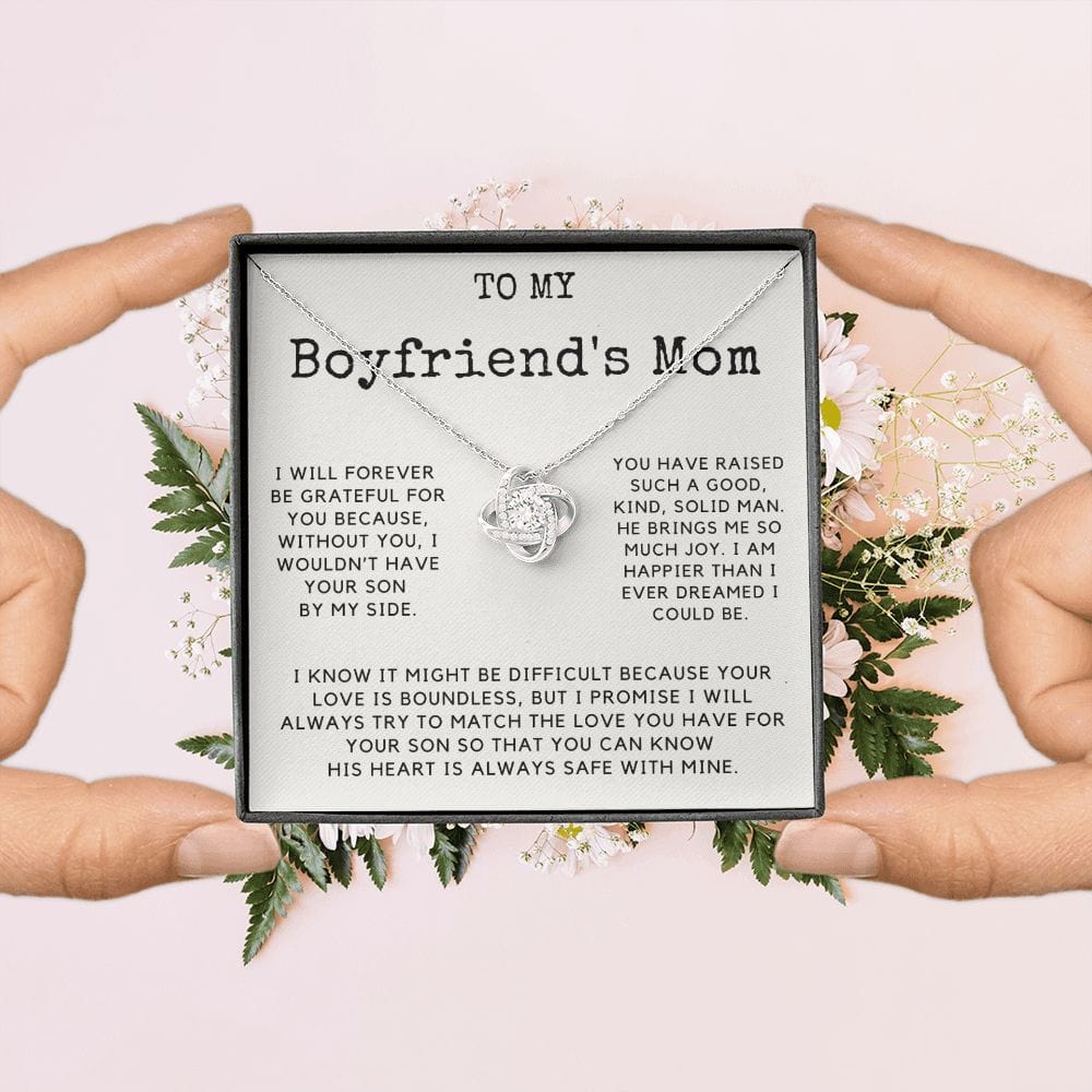 Gift for My Boyfriend's Mom - His Heart is Safe with Mine 3