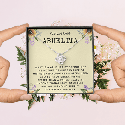 Gift for Abuelita | Grandmother Nickname, Grandma, Mother's Day Necklace, Birthday, Get Well, Missing You, Spanish, Christmas, From Family Grandkids  Granddaughter Grandson 1118dK