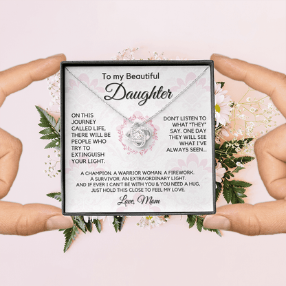 Gift for Daughter From Mom | My Beautiful Girl, Birthday, Graduation, Christmas Present, From Mother, Stepmom, Gift for Teen Girl, Adult Daughter, Adult Baptism, Confirmation, Mother's Day 1118-11K