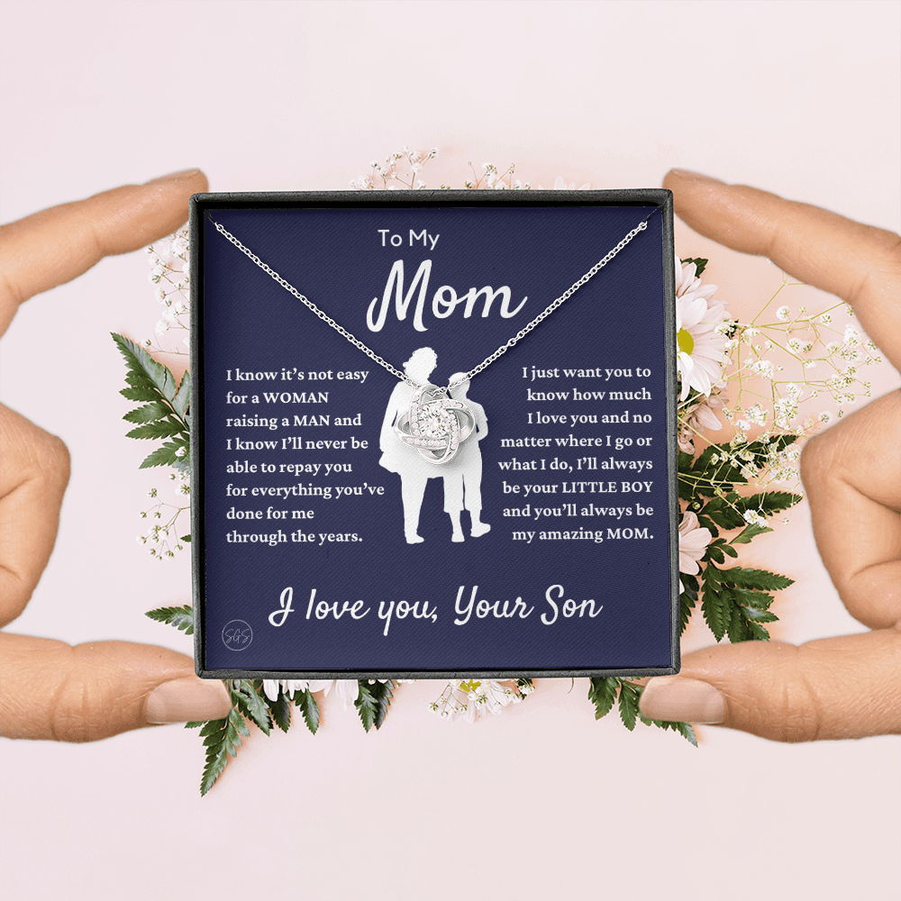 Mom - Loved Mother - Necklace | Gift for Mother From Son, Mother's Day Necklace, I'll Always Be Your Little Boy, Mom and Son Bond