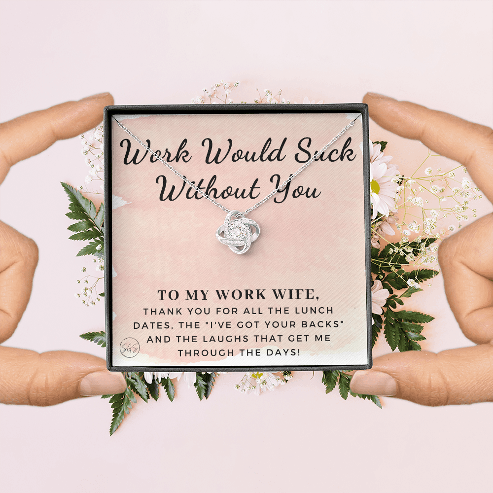 Work Wife Gift | Best Friend at the Office, Christmas, Favorite Co-Worker, Work, Job Anniversary, Employee, Boss, Small Business, Thank You, Bestie Funny 1029wdKA