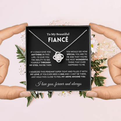 Fiance - Always Here - Necklace | Gift for Fiance, Annviersary Gift, Valentine's Day Present 04e Necklace Love Knot