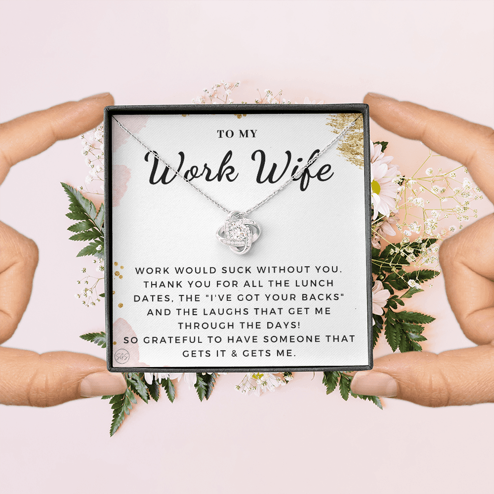 Work Wife Gift | Best Friend at the Office, Christmas, Favorite Co-Worker, Work, Job Anniversary, Employee, Boss, Small Business, Thank You, Bestie Funny 1029wbKA