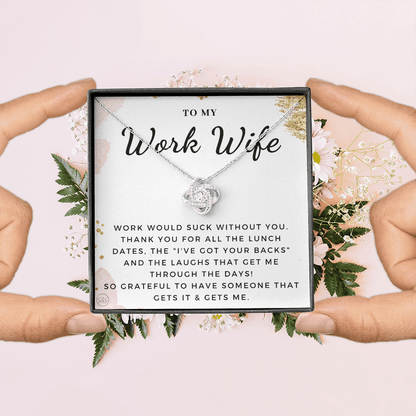 Work Wife Gift | Best Friend at the Office, Christmas, Favorite Co-Worker, Work, Job Anniversary, Employee, Boss, Small Business, Thank You, Bestie Funny 1029wbKA