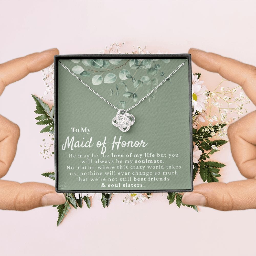 Maid of Honor Gift From Bride | Maid of Honor Necklace, Maid of Honor Proposal, Wedding Party Thank You Gift, Bridal Party Shower Gifts 7