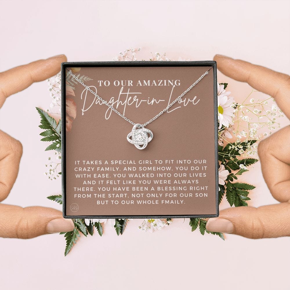 Daughter-in-Law Gift | Daughter in LOVE Necklace Gift, Christmas Gift For Daughter in Law, Birthday Gift, Cute Small Gift for Son's Wife