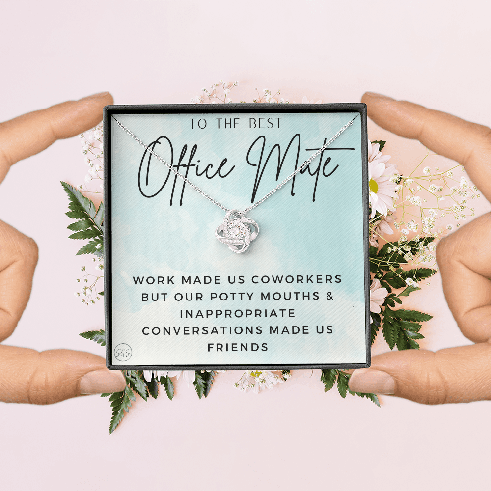 Office Mate Gift | Work Made Us Coworkers but Our Potty Mouths Made Us Friends, Office Bestie, Funny Christmas Gift, Cubicle 1111ombKA