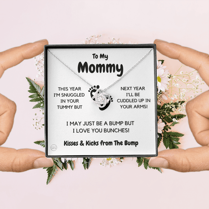 Baby to Mom Gift | Mother's Day Present from the Baby Bump, Mommy To Be Necklace, Gift for Expecting Mom From Baby Boy or Girl, New Mom 03K