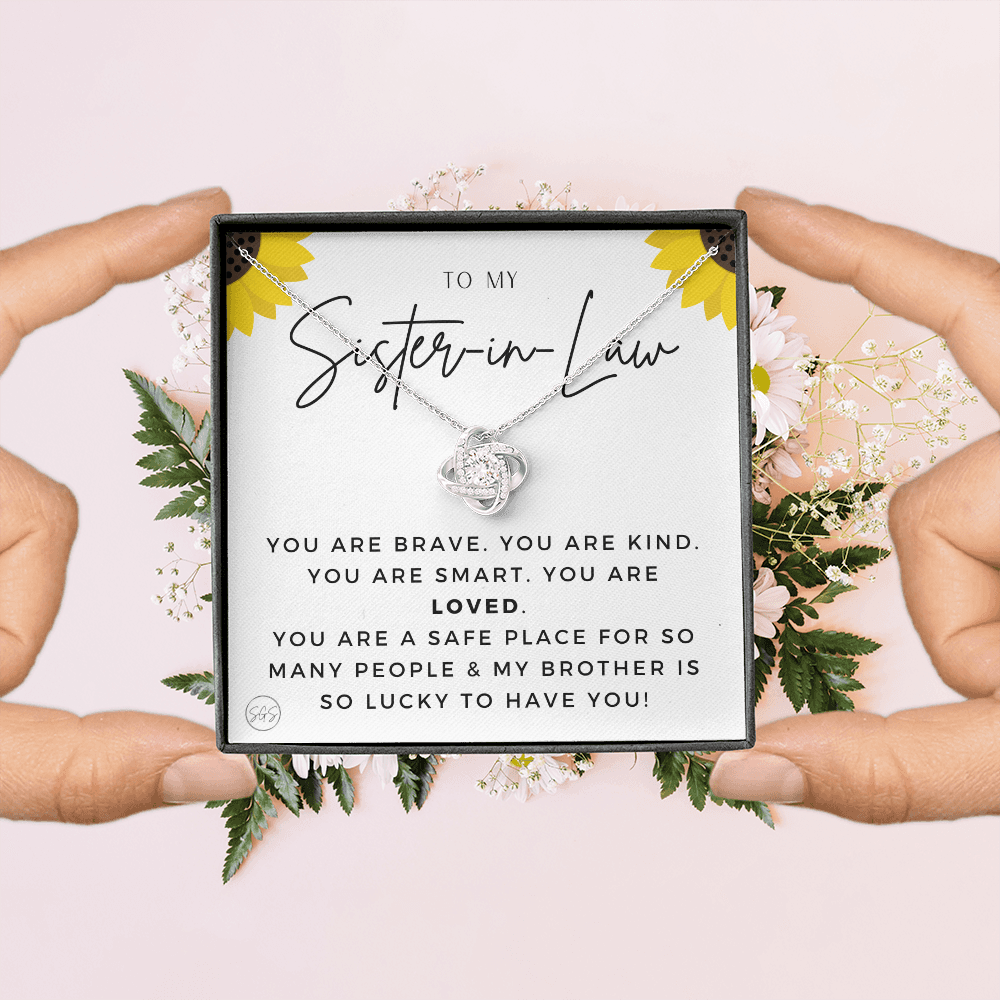 Sister-in-Law Gifts | Husband's Sister, Wife's Sister, Christmas Gift for Sister in Law, Birthday, Wedding, Future Sister Necklace 1103hKA