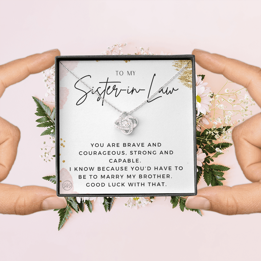Sister-in-Law Gifts | Husband's Sister, Wife's Sister, Christmas Gift for Sister in Law, Birthday, Wedding, Future Sister Necklace 1103eKA