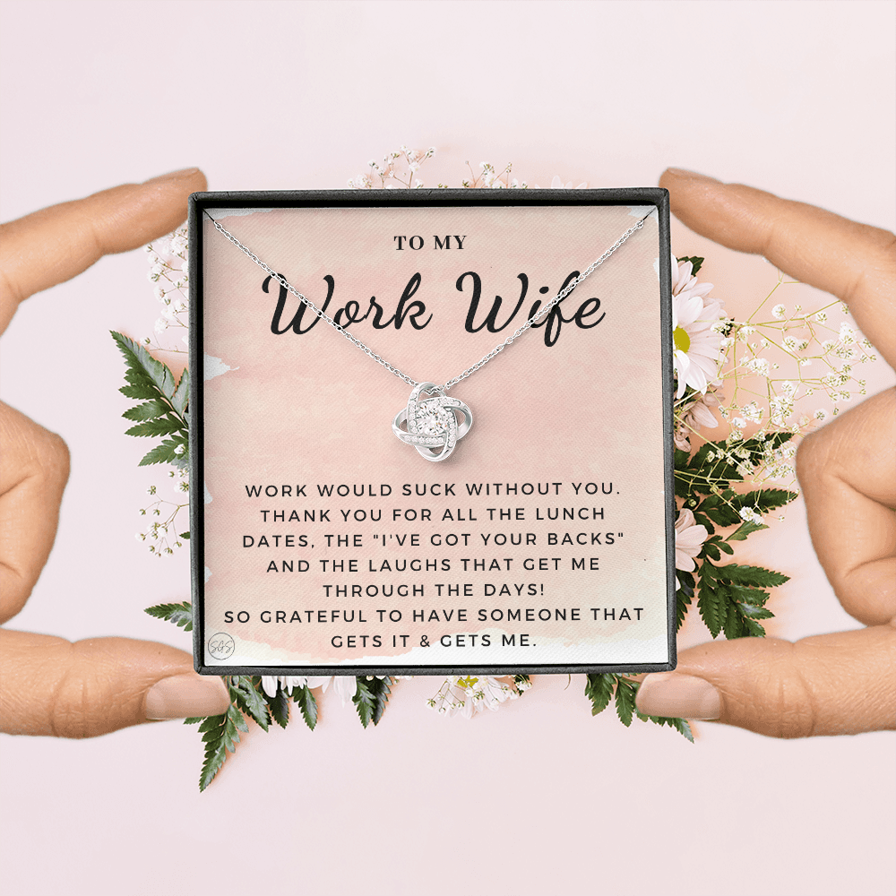 Work Wife Gift | Best Friend at the Office, Christmas, Favorite Co-Worker, Work, Job Anniversary, Employee, Boss, Small Business, Thank You, Bestie Funny 1029wKA
