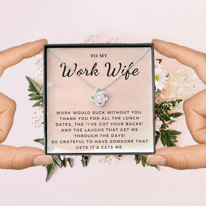 Work Wife Gift | Best Friend at the Office, Christmas, Favorite Co-Worker, Work, Job Anniversary, Employee, Boss, Small Business, Thank You, Bestie Funny 1029wKA