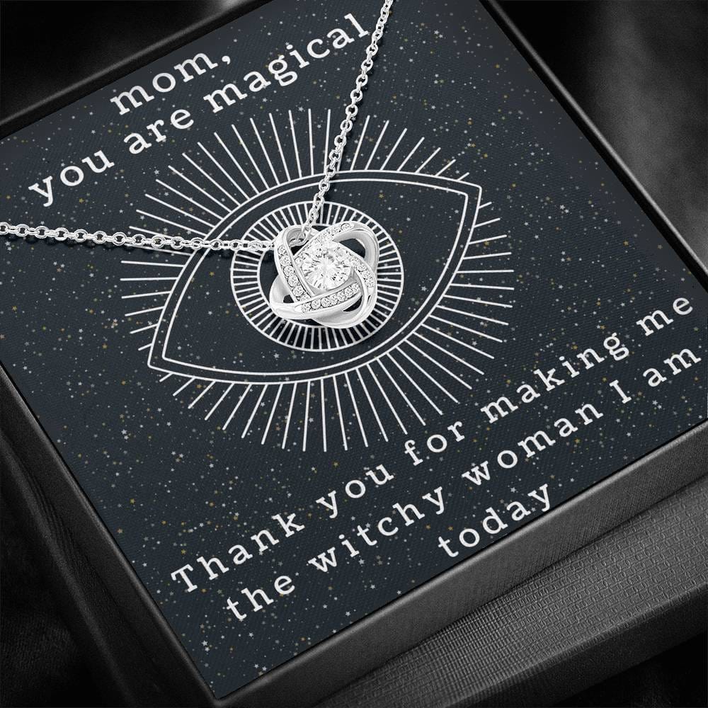 Mom, You are Magical | Necklace, Gift for Mom, Witchy Woman, Mother's Day, Stevie Nicks, Tarot, Unique, Momma, Mama, Silver, Special, Witch
