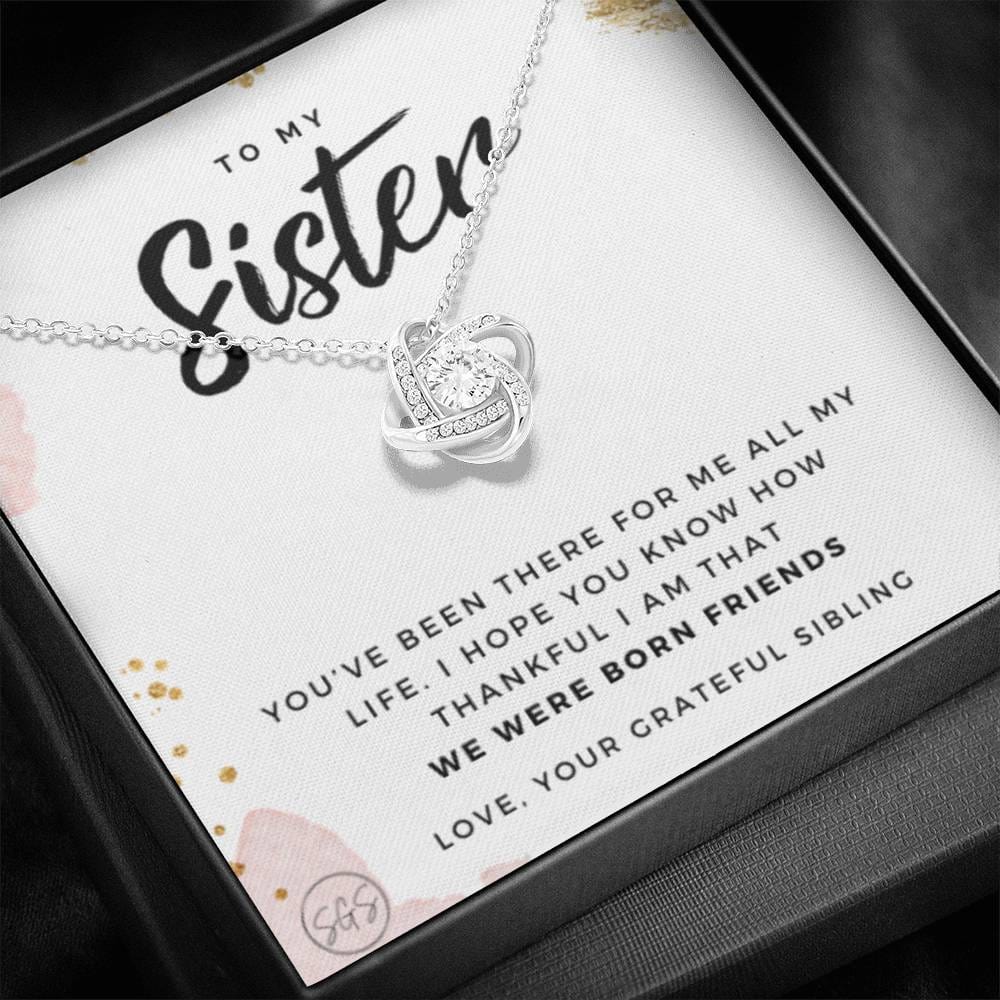 0625H sister Necklace Love Knot