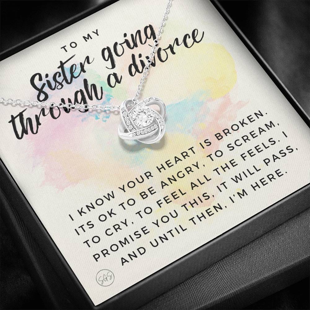 sister divorce -0709a Necklace Love Knot