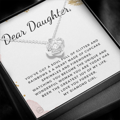 1129db Necklace Love Knot