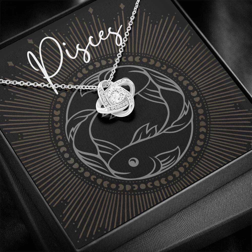 pisces Necklace Love Knot