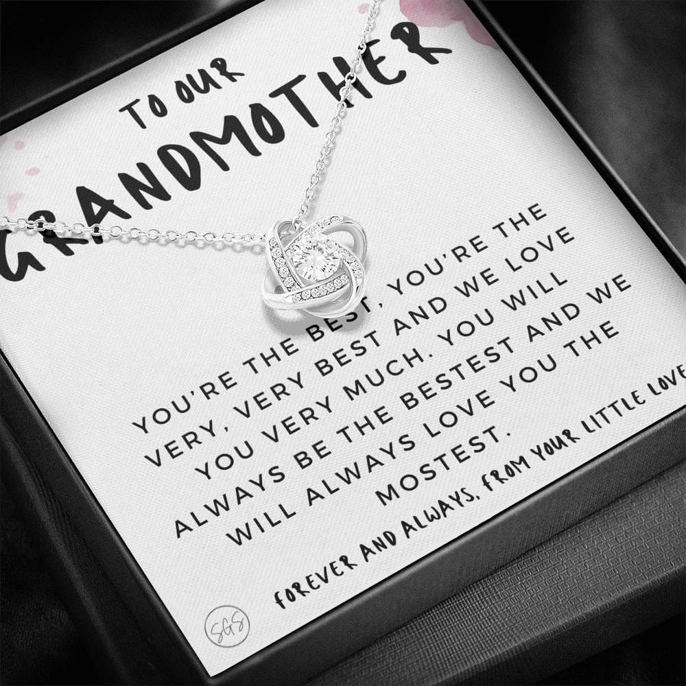 0928 Grandmother From Kids Necklace Love Knot