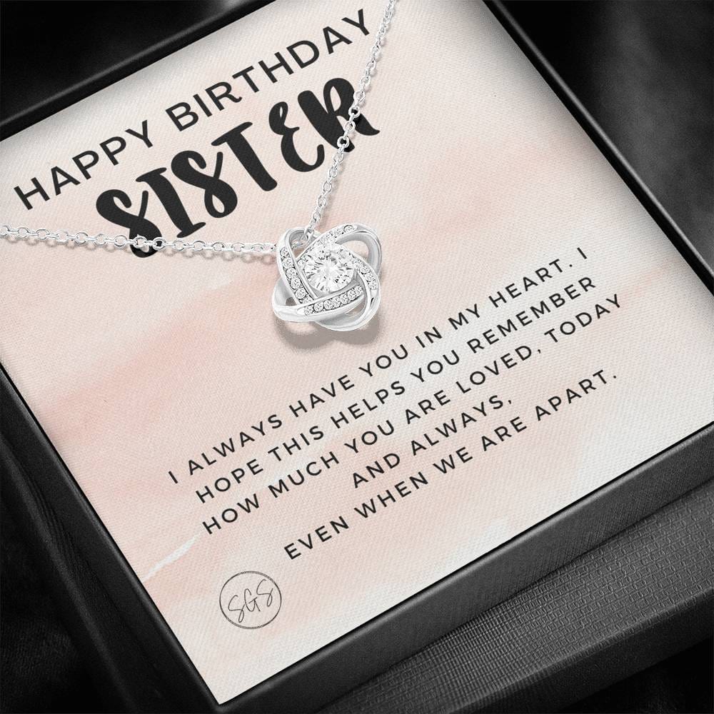 Sister Happy Bday 0707d Necklace Love Knot