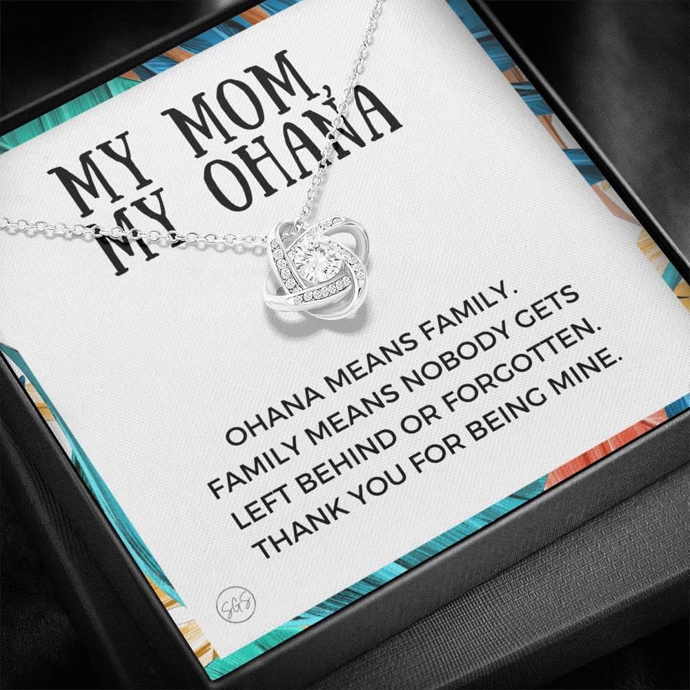 0929 ohana mom Necklace Love Knot