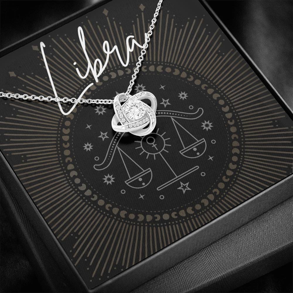 libra Necklace Love Knot