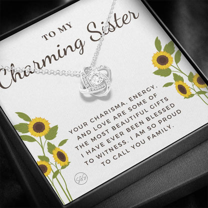 Charming Sister 0706D Necklace Love Knot