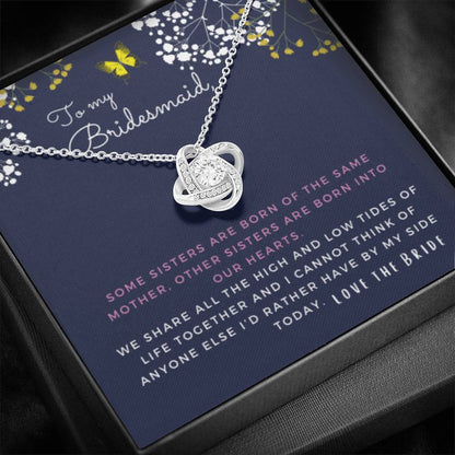Sisters Born Into Our Hearts - Baby's Breath Love Knot
