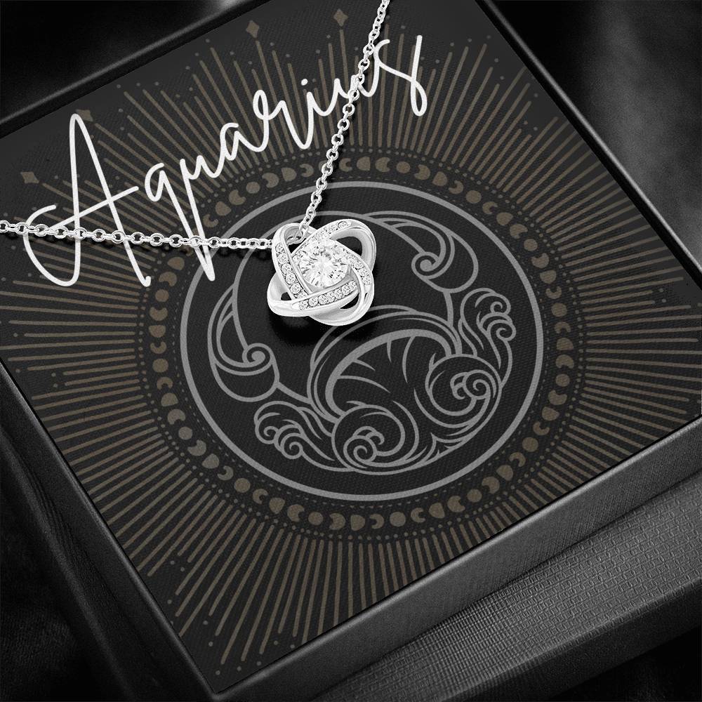 aquarius Necklace Love Knot