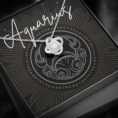 aquarius Necklace Love Knot