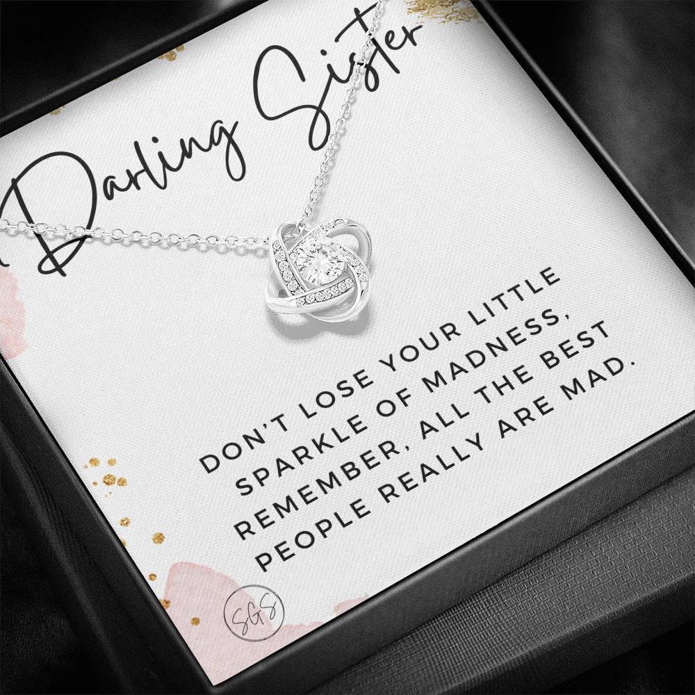 Darling Sister Sparkle of Madness 0706B Necklace Love Knot