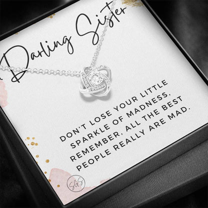 Darling Sister Sparkle of Madness 0706B Necklace Love Knot