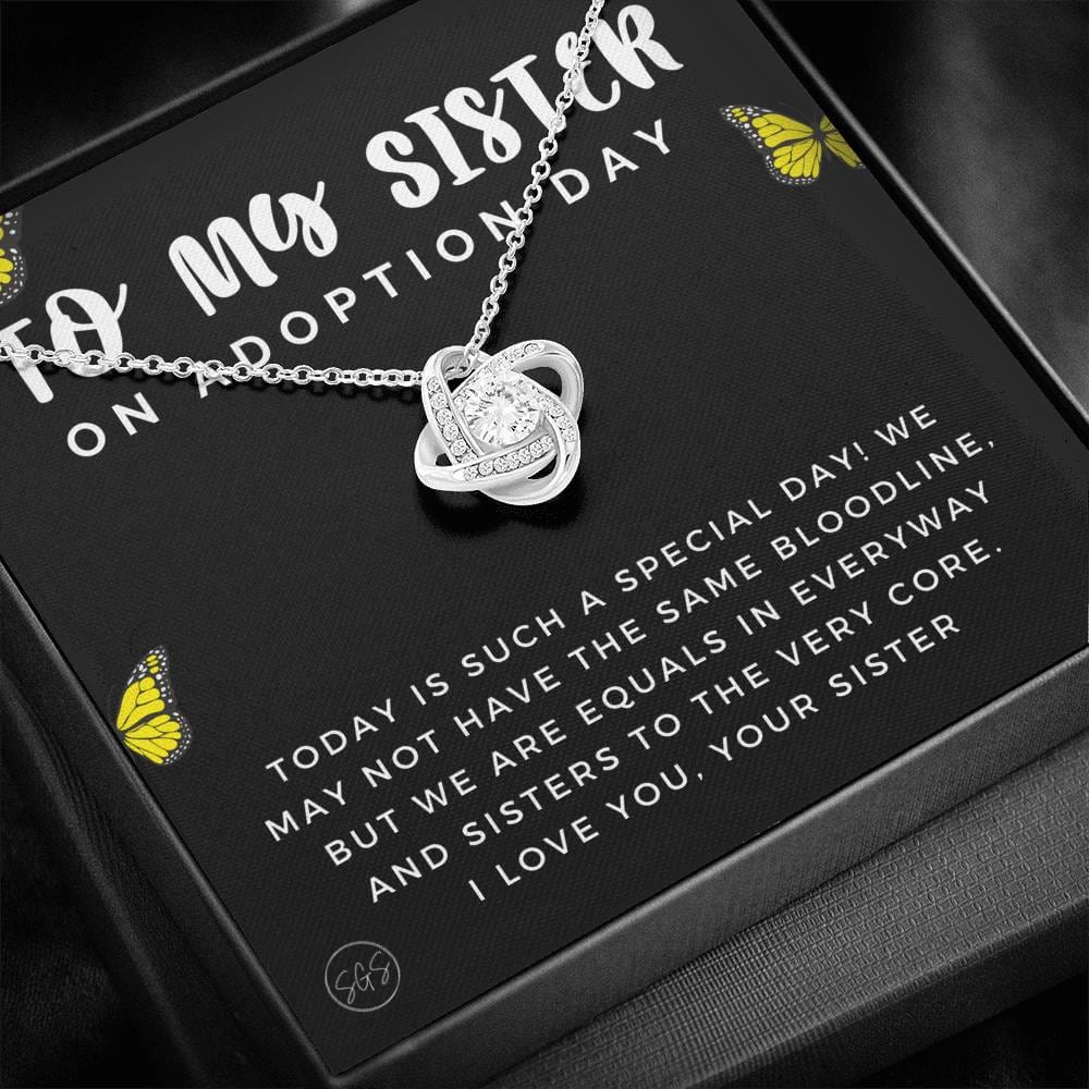 sister adoption 0709h Necklace Love Knot