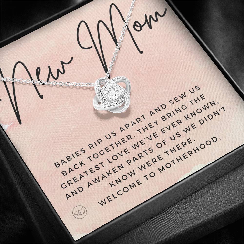 new mom 0709m Necklace Love Knot