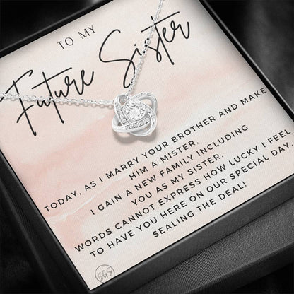 Future Sister 0728a Necklace Love Knot