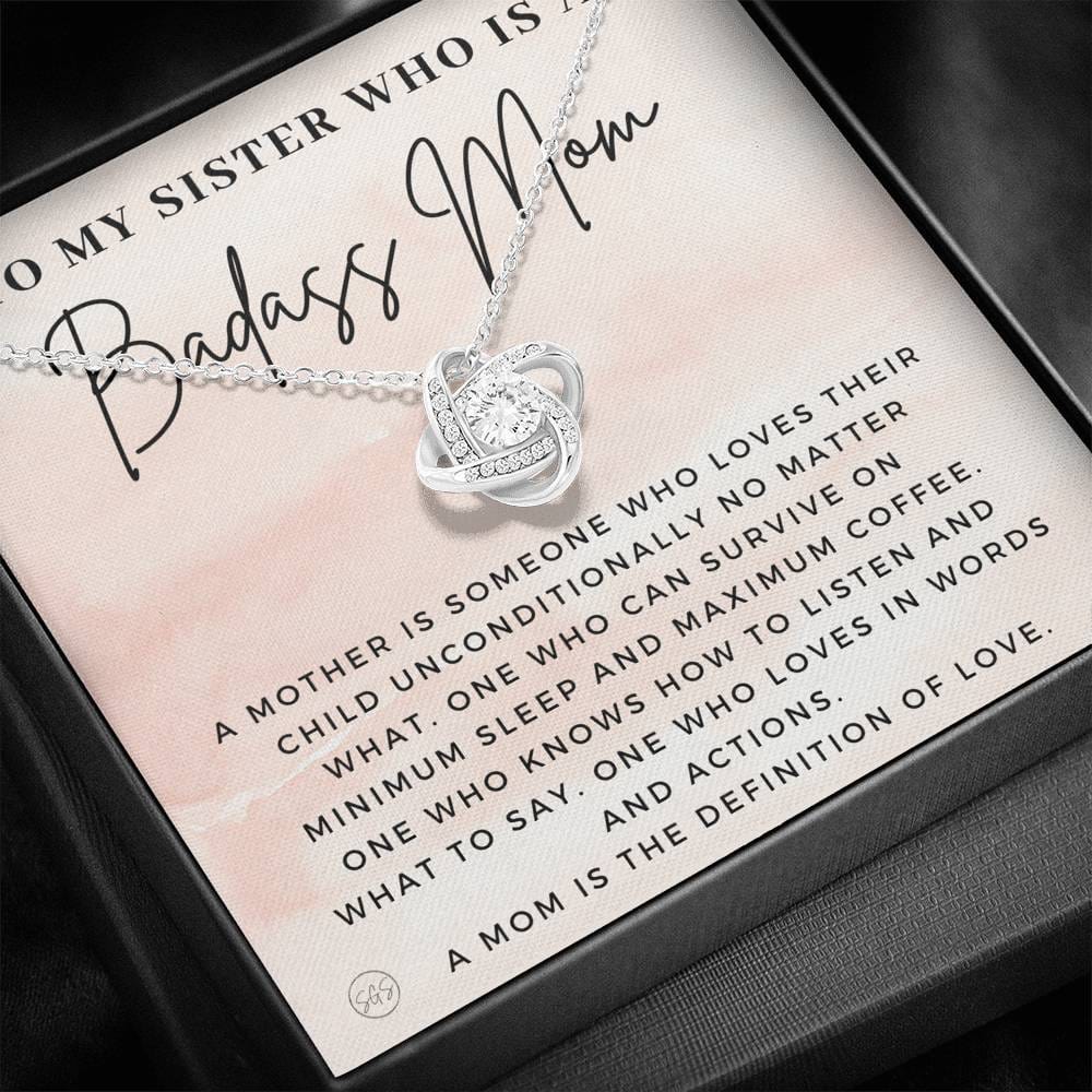 1112sa Necklace Love Knot
