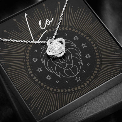 leo Necklace Love Knot