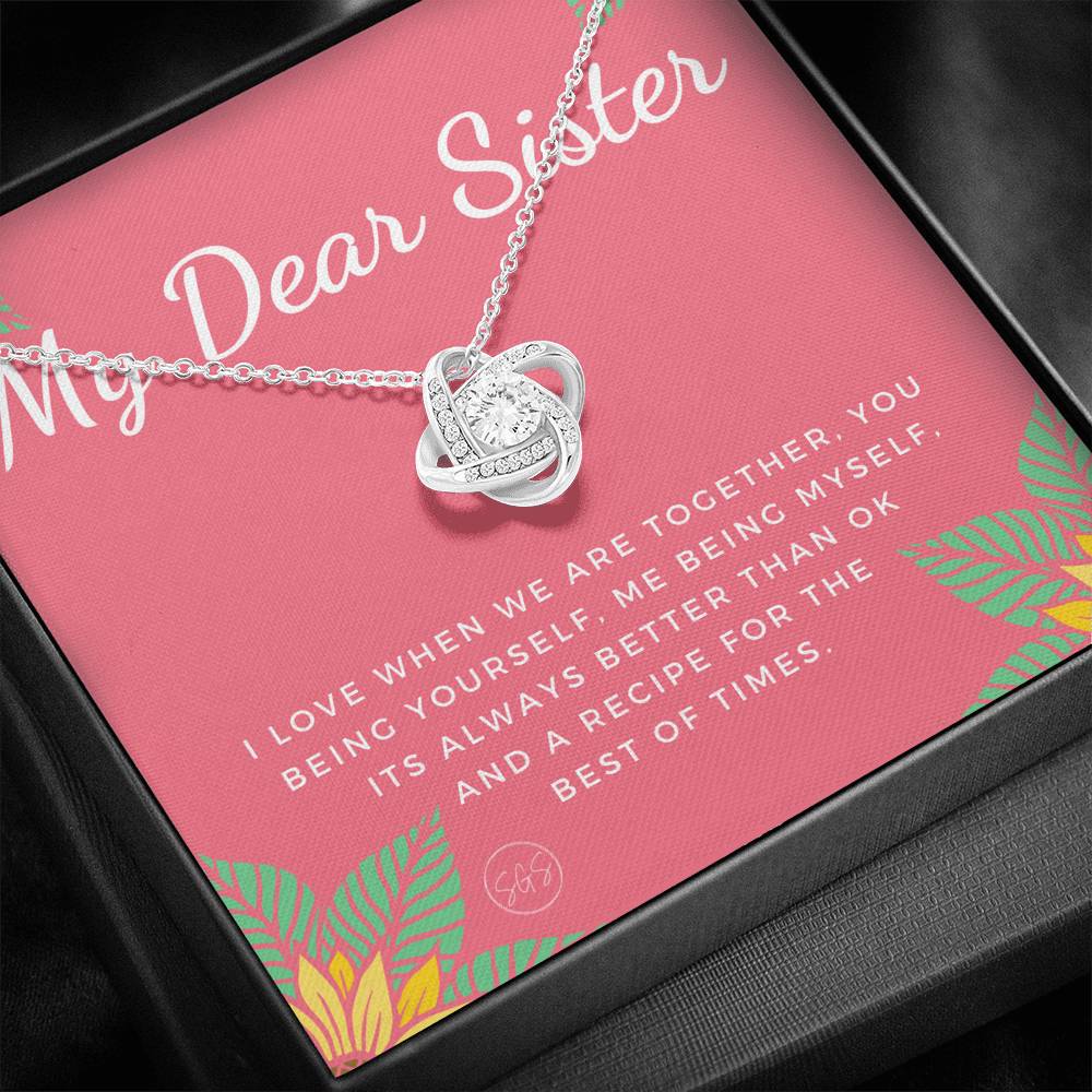 Dear Sister 0706K Necklace Love Knot
