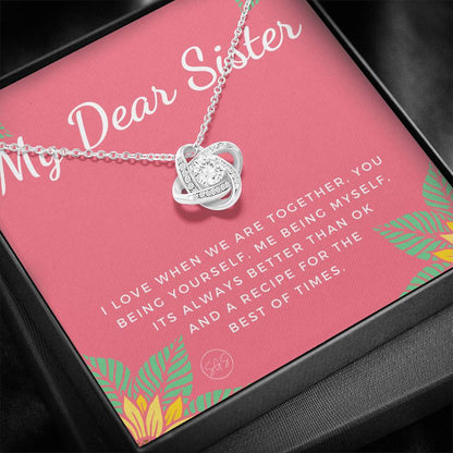 Dear Sister 0706K Necklace Love Knot