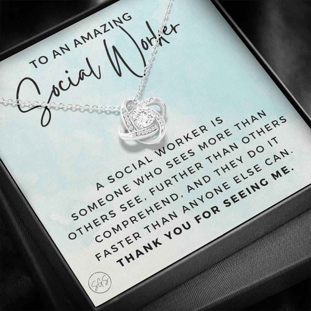 0922d social worker.png Necklace Love Knot