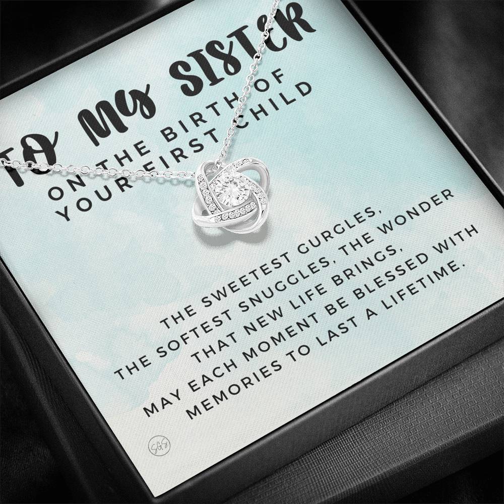 sister first child 0709r Necklace Love Knot
