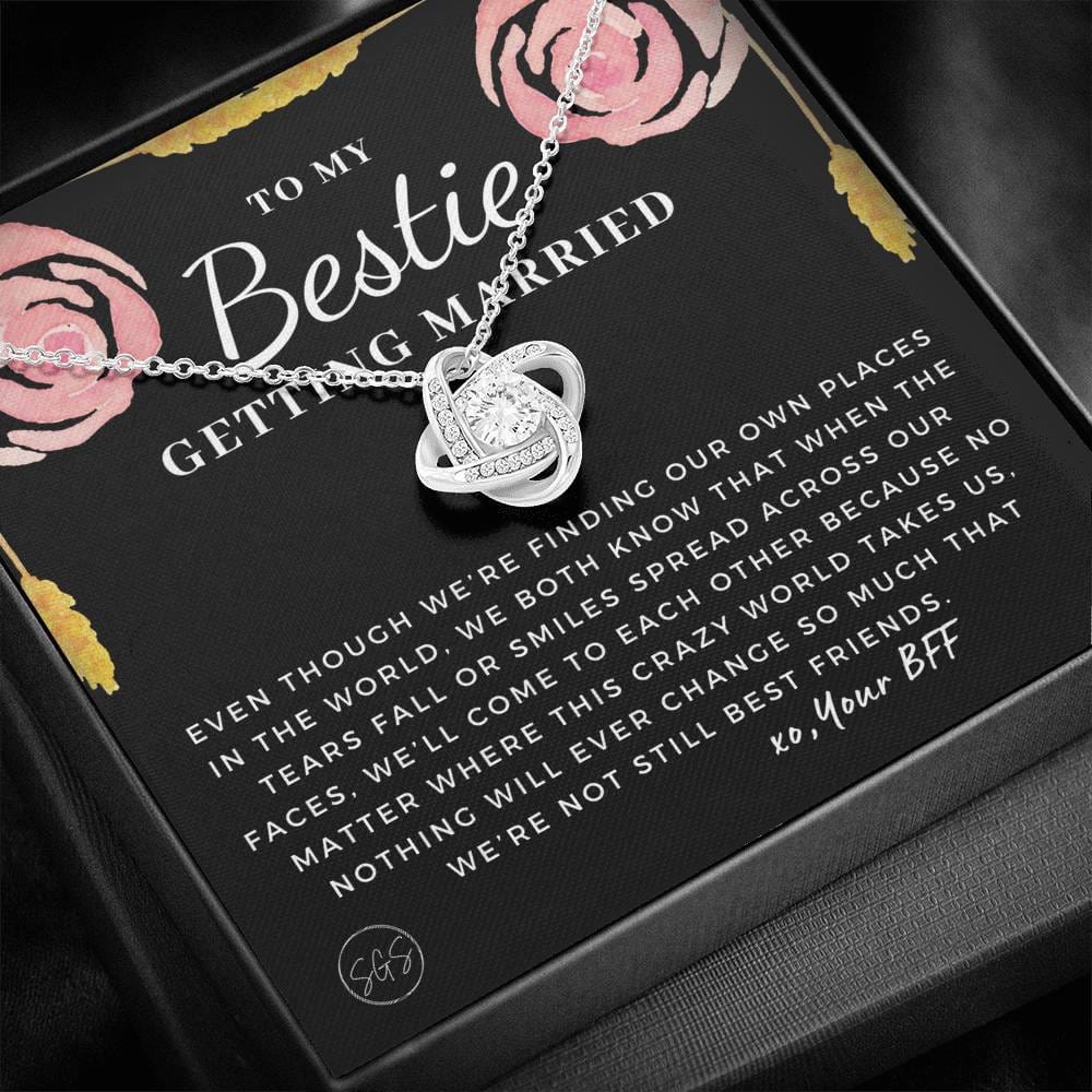 To My Bestie Getting Married | Stuff Gina Says, Wedding, Bridal Shower Gift, Soulmate BFF, Best Friends Quote, Rehearsal Dinner, To Bride, Necklace STILLBF8H