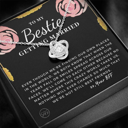 To My Bestie Getting Married | Stuff Gina Says, Wedding, Bridal Shower Gift, Soulmate BFF, Best Friends Quote, Rehearsal Dinner, To Bride, Necklace STILLBF8H