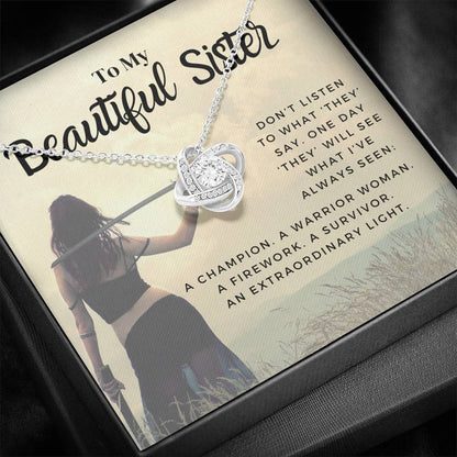 sister 0721e Necklace Love Knot