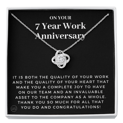 7 Year Job Anniversary Gift | Thank You Gift from Boss, Employee Work Appreciation, Co-Worker, Congrats, Years of Service AN07K