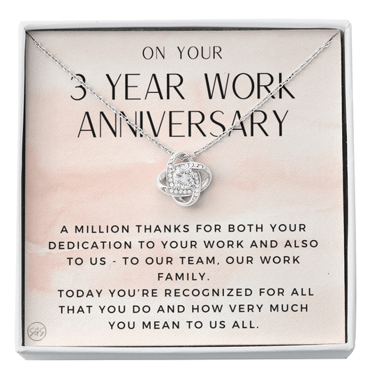 3 Year Work Anniversary Gift - Employee Appreciation Gift from Boss