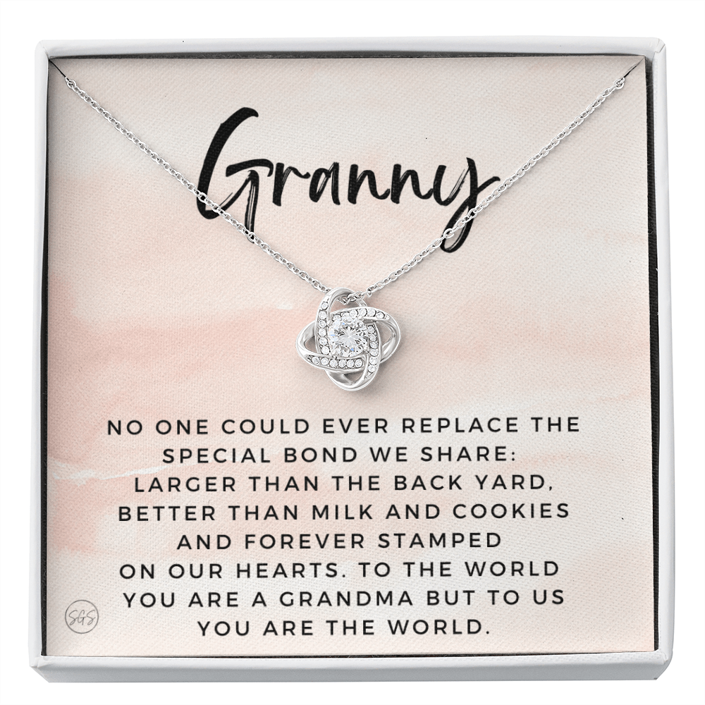 Gift for Granny | Grandmother Nickname, Grandma, Mother's Day Necklace, Birthday, Get Well, Missing You, Granny Definition, Christmas, From Family Grandkids  Granddaughter Grandson 1118aK