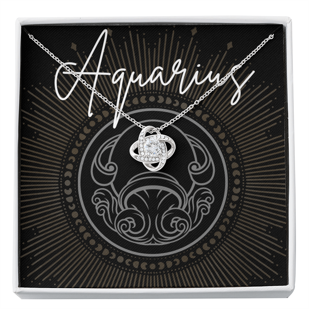 Aquarius Zodiac Necklace | Gift for a Witchy Woman, Zodiac Sign, Astrology Gift, Tarot, Best Friend Gift, Coven Sisters, Christmas, Birthday
