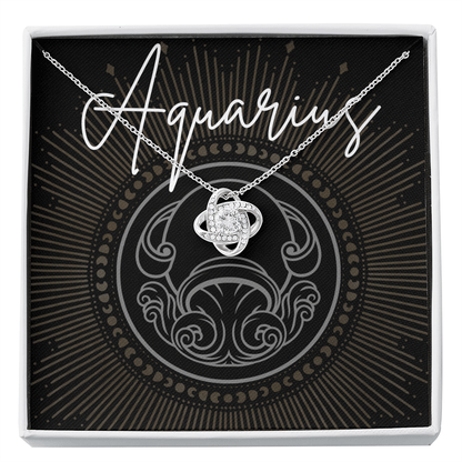 Aquarius Zodiac Necklace | Gift for a Witchy Woman, Zodiac Sign, Astrology Gift, Tarot, Best Friend Gift, Coven Sisters, Christmas, Birthday