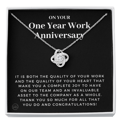 1 Year Job Anniversary Gift | Thank You Gift from Boss, Employee Work Appreciation, Co-Worker, Congrats, Years of Service AN01K